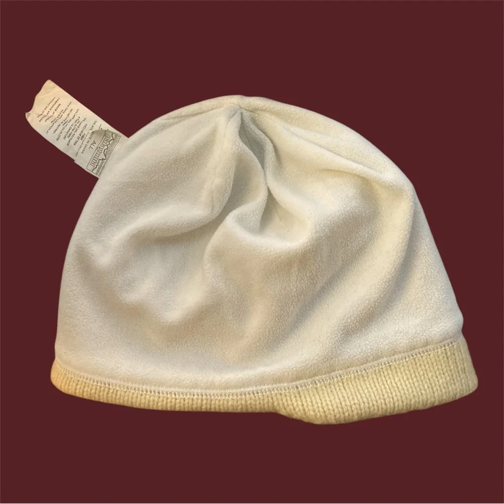 Patagonia Cream Wool Beanie Fleece Lined O/S EUC